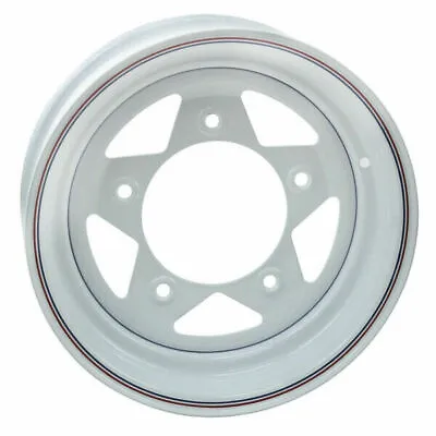 Empi 10-1014 Vw Baja Bug 15X5  5 Lug White Steel Spoke Wheel 2-7/8  Back Space • $179.95