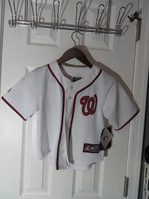 $9.99 • Buy Washington Nationals White Majestic Jersey Bryce Harper #34 Youth M