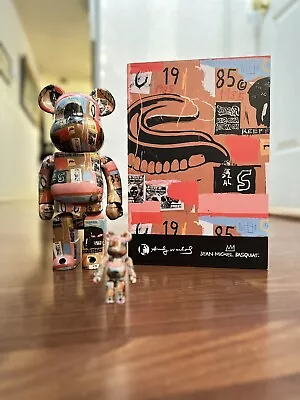 Medicom Toy Be@rbrick Andy Warhol X Jean Michel Basquiat 2 100% & 400% Bearbrick • $125