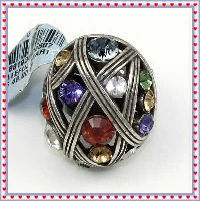 $20.95 • Buy Brighton Grateful Colorful Crystal Size 5 Ring New $48