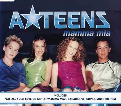 A*teens Mamma Mia Cd1 4 Track Cd Single Inc Video • £2.65