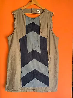 $5 • Buy ASOS 18 Denim Patchwork Mini Dress