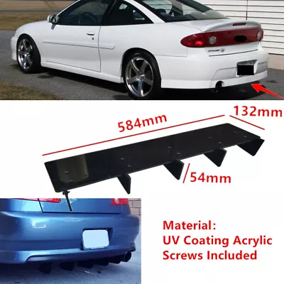 23x5  Fit For Chevrolet Cavalier 1995-05 Rear Bumper Lower Diffuser Fin Splitter • $41.12