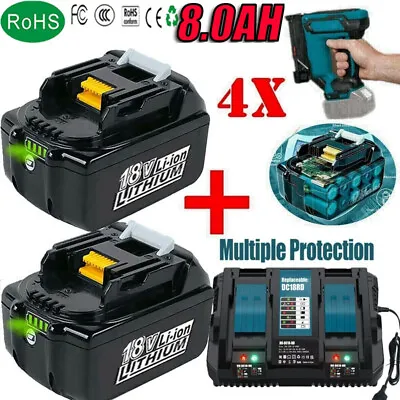 For Makita 18V 6.0Ah LXT Lithium Ion Battery Or Charger BL1815 BL1820 BL1830 US • $5.69