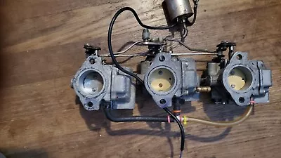 1978 Johnson 70hp Carburetors & Choke Solenoid 392574 392931 392575 581929 • $250