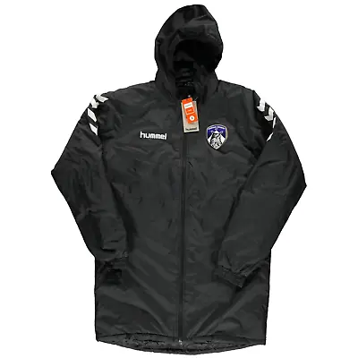 £28.74 • Buy (Size M) Hummel Oldham Athletic Football Club Men's Core Bench Quilted Jacket Bl