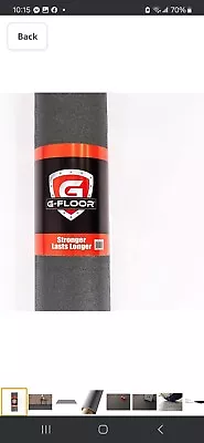 G-Floor Levant Pattern Vinyl Garage Floor Protector Mat (7'6  X 17' Slate Grey • $150