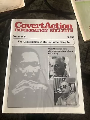 Covert Action Magazine 1990 CIA  # 34 Martin Luther King Junior Assassination • $69.99