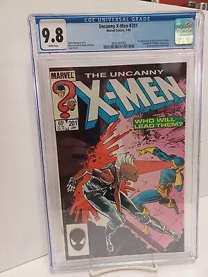 UNCANNY X-MEN #201 (Marvel Comics 1986) CGC Graded 9.8 ~ WHITE Pages • $125