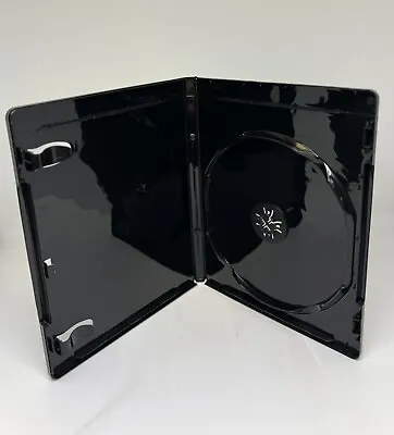 10 PCS 12mm Single Blu-Ray DVD Case With Blu-Ray Embossed Logo BlackYH8-12MM • $19.99