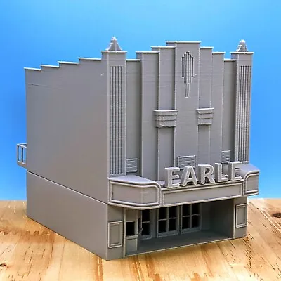 Z Scale - North Carolina Mt Airy Earle Movie Theater - 1:220 Scale Building • $19.99