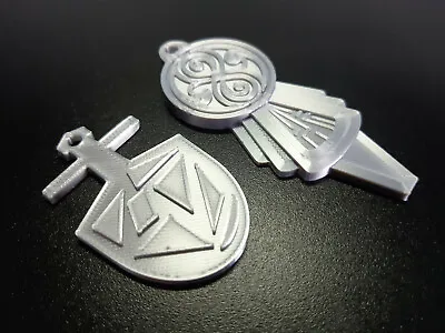 3rd & 7th Tardis Key Inspired Replica Set - Doctor Who Prop / Gift - 3D Printed  • £6.99