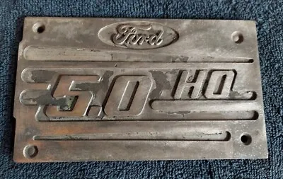 Ford Mustang 5.0L HO Aluminum Intake Plaque Badge Emblem OEM F1SE • $49.99