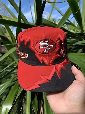 San Francisco 49ers Vintage 90s Jagged Edge Drew Pearson Snapback Hat - NFL • $265