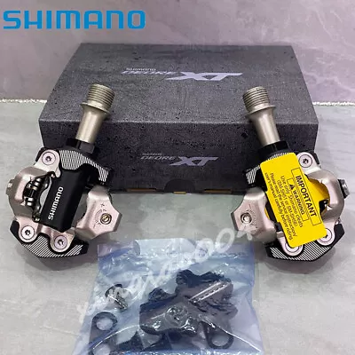 Shimano Deore XT PD-M8100 SPD MTB XC Mountain Bike Clipless Pedals & Cleats SH51 • $61.99