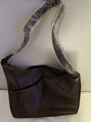 MAXX NEW YORK Large Brown Leather  Satchel Shoulder/Hobo Bag/Purse • $24.50