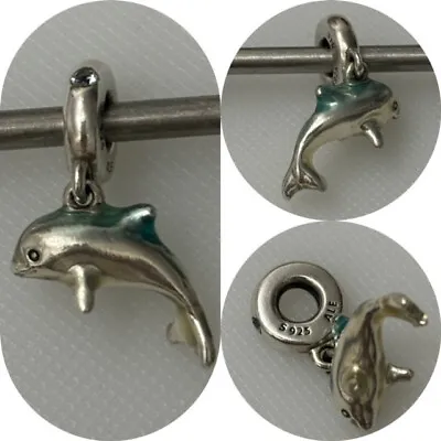 Pandora Shimmereing Dolphin Dangle Charm Ref 798947co1 • £35