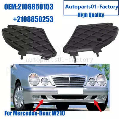 1Pair Front Bumper Lower Bumper Grill Cover For Mercedes-Benz W210 E320 E55 AMG • $15.09