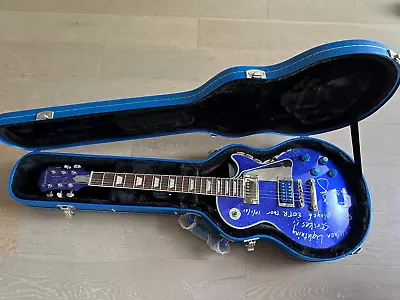 KISS Tommy Thayer Stage Played & Signed Epiphone Guitar Les Paul Electric Blue • $1