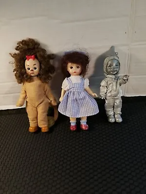 Wizard Of Oz Madam Alexander Dolls Set Of 3 Dorothy Scarecrow Tinman Dolls • $48