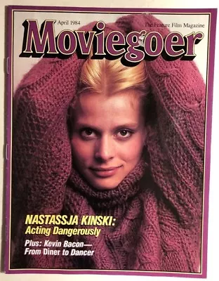 MOVIEGOER Feature Film Magazine April 1984 Nastassja Kinski Cover Kevin Bacon • $11.99