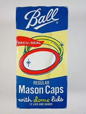 New/Unopened 1986 Vintage Ball Regular Mason Caps With Dome Lids Vacu-Seal • $24.95