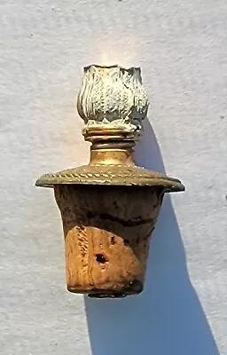 Vintage Brass Flower Cork Bottom Bottle Replacement Stopper Top ONLY #38 • $11