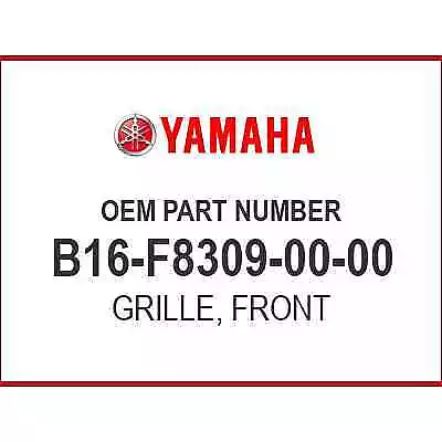 Yamaha GRILLE FRONT B16-F8309-00-00 OEM NEW • $27.51