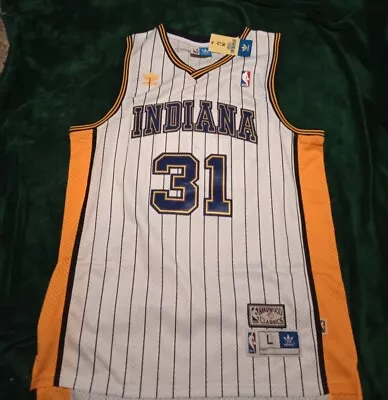 Reggie Miller Large White Indiana Pacers #31 NBA Jersey New  • $69.99