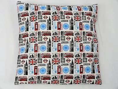 Cushion Covers Printed Retro Vintage Modern London British Novelty Cushion • £2.99
