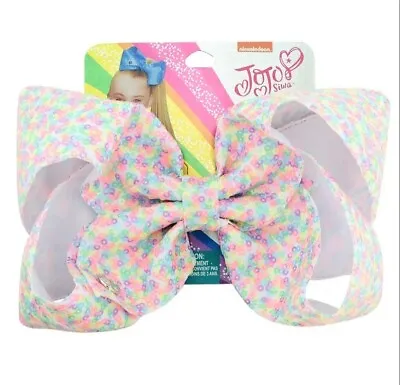 $11.86 • Buy NEW! Jojo Siwa Bow Large 8  Sequin Bow Pastel Rainbow Sequins, Dreamy