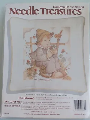 £19.50 • Buy New Counted Cross Stitch Kit M. I. Hummel 'she Loves Me? Make Cushion Or Picture