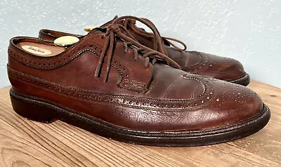 $106.21 • Buy Florsheim Imperial 93602 11 D Longwing Shoes Kenmoor 5-Nail V Cleat Vintage