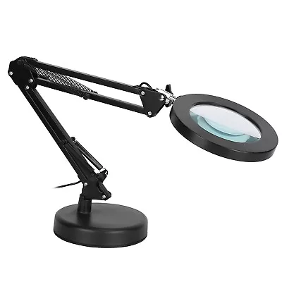2-in-1 LED Desk Lamp With 8X Magnifier Swing Arm USB Rechargeable Table Light • $31.06