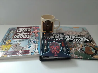 Star Wars Memorabilia Bundle : Mug / Data File / 2 Books Very Good Condition • £14