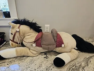 E & J Classic Giant Plush Stuffed Animal Horse Reins Saddle Bows 4ft • $89.99