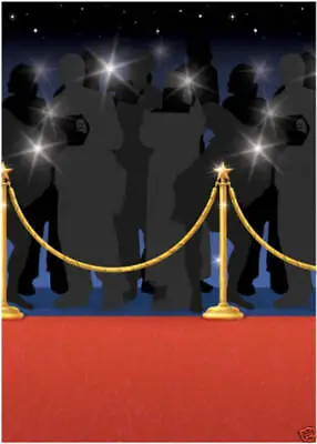 Hollywood Party Decoration Scene Movies Film Red Carpet Premiere Wall Photo Prop • £10.99