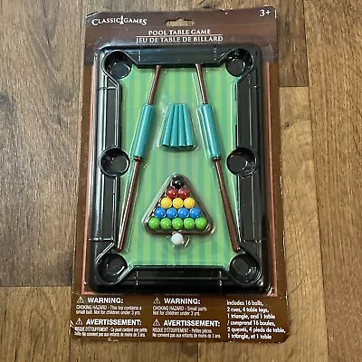 Table Top Miniature Billiard Game Set - Table Top Mini Pool Set • $12.99