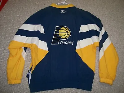 RARE OG Vintage 90s XL Indiana Pacers NBA Starter Pullover Jacket Reggie Miller • $229.99