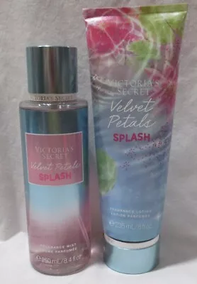 Victoria's Secret Fragrance Mist & Lotion Set Lot Of 2 VELVET PETALS SPLASH • $37.65