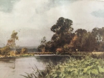 £4.50 • Buy Antique Print 1909 Watersplash At Itchen Stoke Hampshire From Painting Art