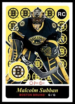 2015-16 O PEE CHEE RETRO Malcolm Subban Rookie Boston Bruins #502 • $1.10
