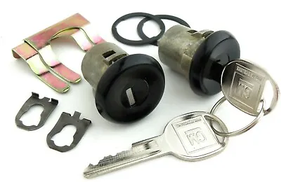 Door Lock Set With Black Caps 1986-1992 Pontiac Firebird Trans AM & Chevy Camaro • $26.98