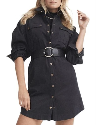 $15 • Buy Witchery Navy Blue Utility Dress Size 14