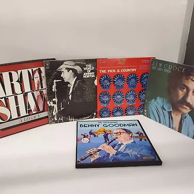 Collection Of 5 Vintage Variety Classic Country & Pop/Jazz Music Vinyl Records • $9.99