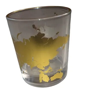 Vintage Map In Gold Glass Tumbler • $8