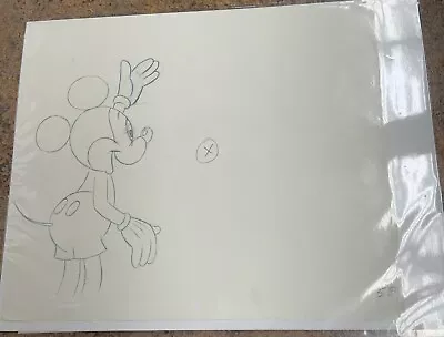 Walt Disney Mickey Mouse Original Production Pencil Drawing Animation • $49.99