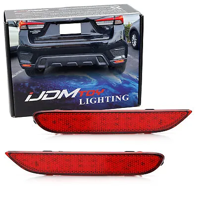 Red Lens Full LED Rear Bumper Reflectors For 2020-up Mitsubishi Outlander Sport • $35.99