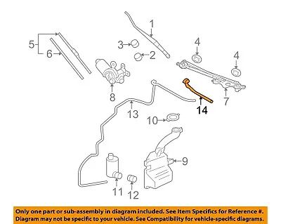 MITSUBISHI OEM 06-12 Eclipse Wiper-Windshield-Washer Nozzle Left 8265A047 • $12.77