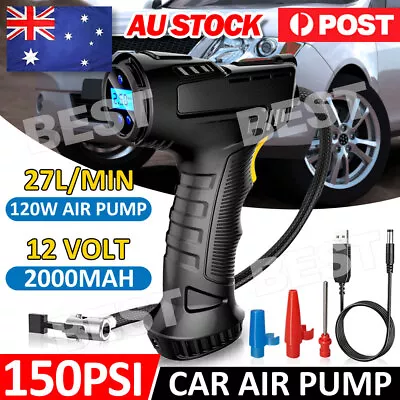 Automatic Cordless Car Tyre Inflator Handheld LCD Digital Air Compressor Pump AU • $25.45